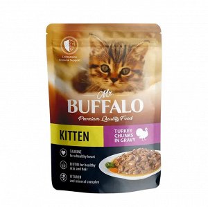 Mr.Buffalo пауч 85г для котят Kitten Индейка Соус
