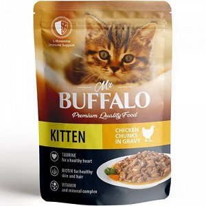 Mr.Buffalo пауч 85г для котят Kitten Цыпленок Соус