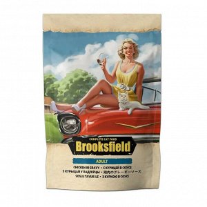 Brooksfield пауч 85г для кошек Adult Курица Соус РФ