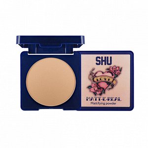 Матирующая компактная пудра с бархатными частицами "Matt-E-Real" paraben-free SHU 8гр.,темно-бежевый