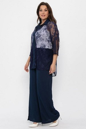 Костюм Кружевная история (синий) К13799-13М