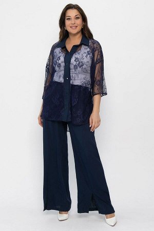 Костюм Кружевная история (синий) К13799-13М