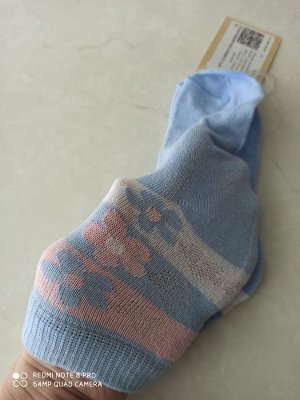 Носки детские СТ-Д-090 (для девочек), ажур (р.20-22, сорт 1, "цветы", светлое ассорти)