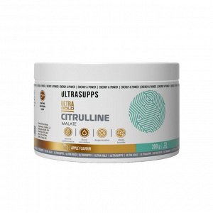 Цитруллин ULTRASUPPS Ultra Gold Citrulline (яблоко) - 200 гр.