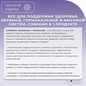 Магний Liposomal Vitamins Liposomal Magnesium + B6 - 150 гр