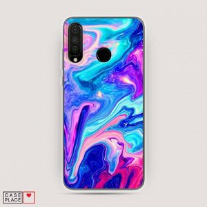 Силиконовый чехол Потеки краски на Huawei P30 Lite