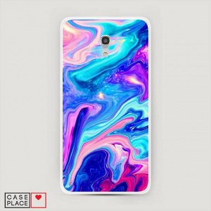 Силиконовый чехол Потеки краски на Alcatel Pixi 4 (5) 5045D