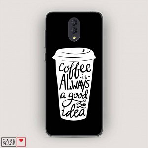 Силиконовый чехол Coffee is на Alcatel 3L 5039D (2019)