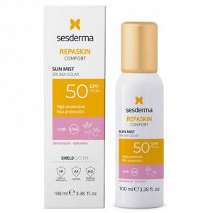 Сесдерма Спрей-мист липосомальный для лица "Герань" Comfort SPF50, 100 мл (Sesderma, Repaskin)
