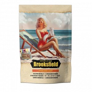 Brooksfield пауч 85г для кошек Sterilized Light для кастрированных и стерилизованных Лосось Желе РФ
