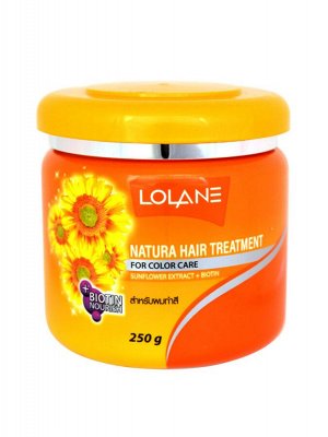 Маска для волос с экстрактом подсолнечника "Питание и Защита цвета" LOLANE NATURA