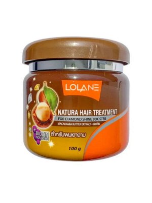 Маска для волос с маслом макадамии "Питание и Бриллиантовый блеск" LOLANE NATURA