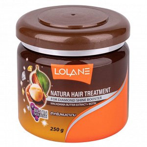Маска для волос с маслом макадамии "Питание и Бриллиантовый блеск" LOLANE NATURA
