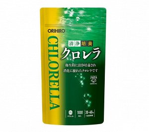 Orihiro CHLORELLA REFILL "Хлорелла таблетки 200мг. (рефилл) 1000 шт