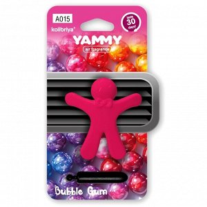 Ароматизатор в дефлектор Yammy FragraMates Bubble Gum (Бабл Гам), полимерный, арт. A015