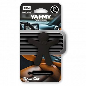 Ароматизатор в дефлектор Yammy FragraMates New Car (Новая машина), полимерный, арт. A014