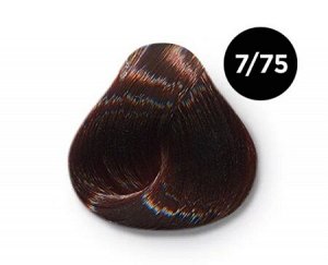 OLLIN COLOR  7/75 русый коричнево-махагоновый 60мл Перманентная крем-краска для волос