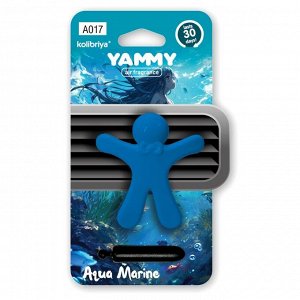 Ароматизатор в дефлектор Yammy FragraMates Aqua Marine (Морская свежесть), полимерный, арт. A017