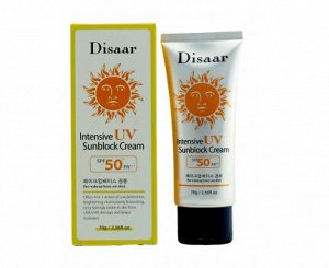 Disaar. Солнцезащитный крем для лица с высоким фактором защиты, Intensive UV Sunblock Cream SPF50+/PA+++, 70 гр