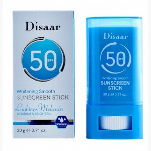 Disaar. Солнцезащитный крем-стик для лица, WHITENING SMOOTH SUNSCREEN STICK SPF50, 20 гр
