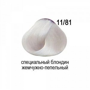 OLLIN COLOR 11/81 специальный блондин жемчужно-пепельный 60мл Перманентная крем-краска для волос