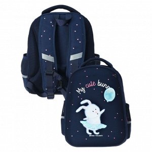 Рюкзак каркасный, 38 х 30 х 20 см, Bruno Visconti 12-001 "MY CUTE BUNNY"