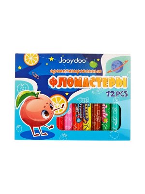 Фломастеры 12 цветов «Фрукты», ароматизированные, вентилируемый колпачок