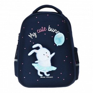 Рюкзак каркасный, 38 х 30 х 20 см, Bruno Visconti 12-001 "MY CUTE BUNNY"