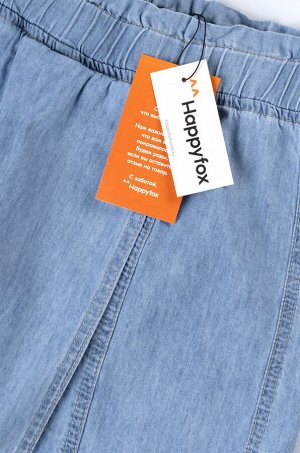 Джинсовая юбка-шорты для девочки Happyfox