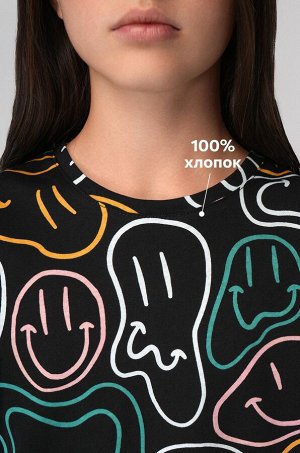 Хлопковая пижама для девочки с шортами Happyfox