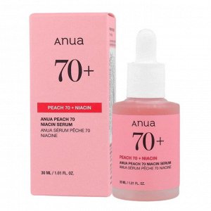 ANUA Сыворотка с персиком для гладкой и сияющей кожи PEACH 70 NIACIN SERUM 30 мл