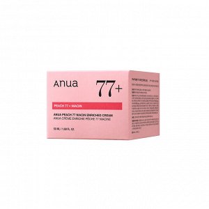 ANUA Интенсивный крем-пудинг для гладкой и сияющей кожи PEACH 77% NIACIN ENRICHED CREAM 50 мл.