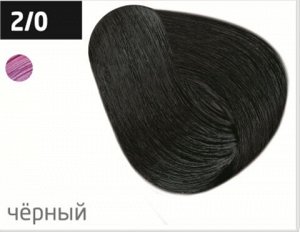 OLLIN COLOR  2/0 черный 100 мл Перманентная крем-краска для волос