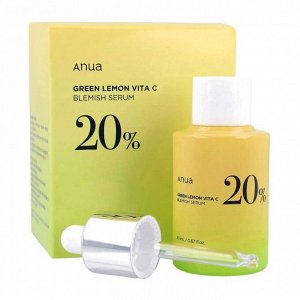 ANUA Осветляющая липосомальная сыворотка с зелёным лимоном Green Lemon Vita C Serum, 20 мл.