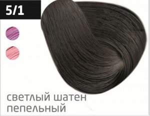 OLLIN COLOR  5/1 светлый шатен пепельный 100 мл Перманентная крем-краска для волос