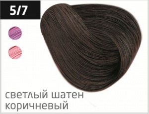 OLLIN COLOR  5/7 светлый шатен коричневый 100 мл Перманентная крем-краска для волос
