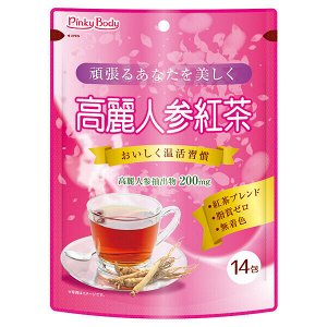 Быстрорастворимый черный чай с экстрактом женьшеня Yuwa Ginseng Black Tea
