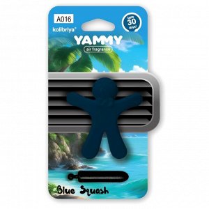 Ароматизатор в дефлектор Yammy FragraMates Blue Squash (Свежесть), полимерный, арт. A016