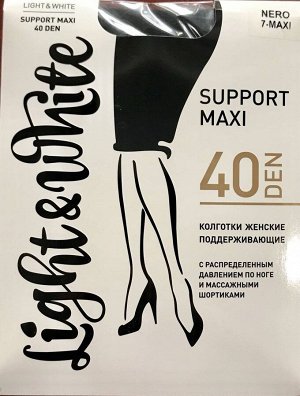 Light&White SUPPORT maxi 40 DEN черн. Колготки