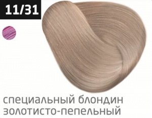 OLLIN COLOR 11/31 специальный блондин золотисто-пепельный 100 мл Перманентная крем-краска для волос