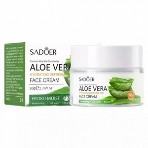 Sadoer Fresh Aloe крем для лица 50 гр освежающий, увлажняющий для всех типов кожи