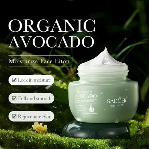 Sadoer The Organic Avocado крем для лица 50 гр питание, увлажнение для сухой кожи