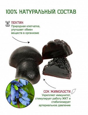 Мармелад из жимолости флоу-пак крафт-коробка 500г