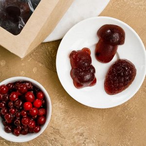 Мармелад из брусники флоу-пак крафт-коробка 500г