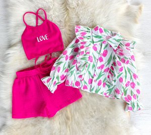 КД1228-М Комплект «Love» ЦВЕТ: ТЮЛЬПАНЫ (QR)