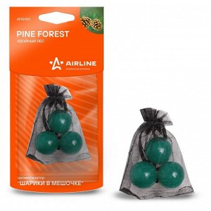 Ароматизатор подвесной Airline «Шарики в мешочке» Pine Forest (Хвойный лес), полимерный, арт. AFSH123