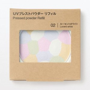 MUJI UV Pressed Powder SPF33 PA+++ – запасной блок компактной пудры с солнцезащитой
