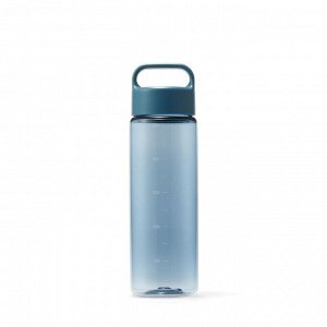 MUJI Portable Drink Bottle with Scale - портативная бутылка для напитков с мерной шкалой, синяя, 500 мл