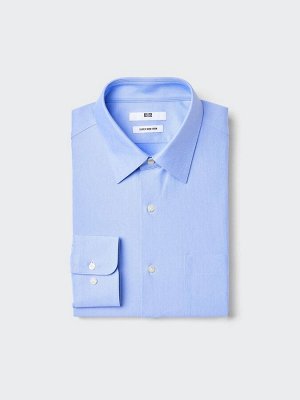 UNIQLO - однотонная рубашка с классическим воротником - 64 BLUE