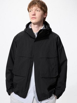 UNIQLO - ветровка с защитой от ветра и влаги - 09 BLACK